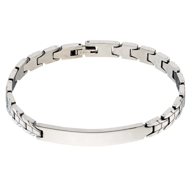 Men's Bracelet made of steel 316L silver Art 00323