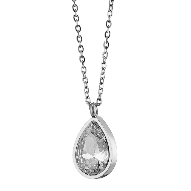 Womens necklace  steel 316 L silver Art 07144
