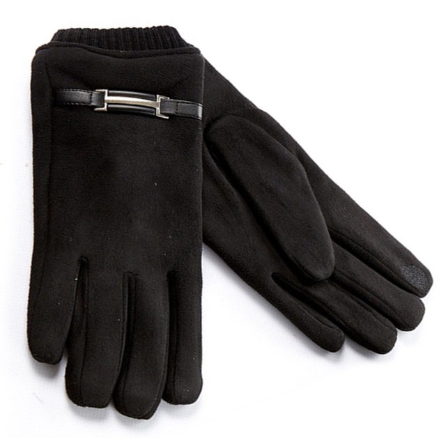 Ανδρικά γάντια Verde 02-453 μαύρο