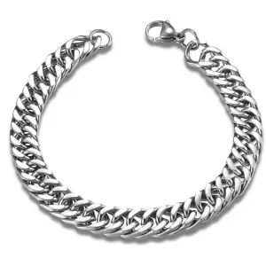 Steel bracelet 316L silver