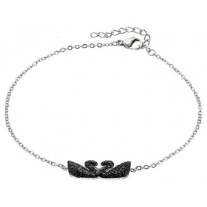 Women's steel bracelet Swans 316L silver 