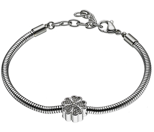 Women's steel bracelet 316L silver