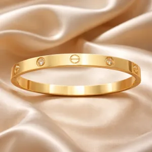 Women's steel bracelet 316L gold