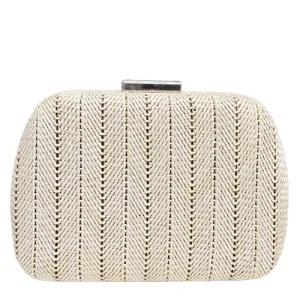 Βραδινό τσαντάκι clutch Verde 01-1317 μπεζ