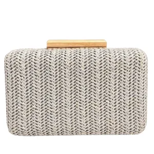 Βραδινό τσαντάκι clutch Verde  01-1329 γκρί