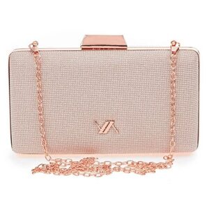 Evening purse clutch Verde  01-1525 roz gold
