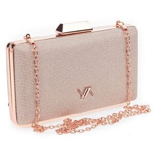 Evening purse clutch Verde  01-1525 roz gold