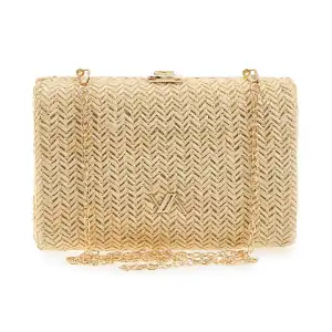 Evening purse clutch Verde  01-1626 beige