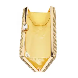 Γυναικείο τσαντάκι clutch Verde 01-1635 χρυσό