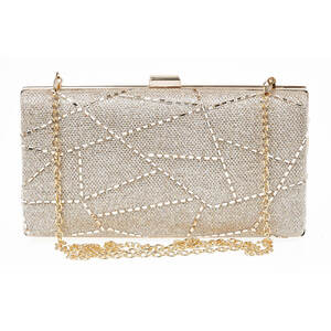 Evening purse clutch Verde 01-1672 gold