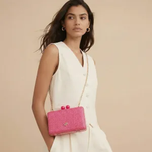 Γυναικείο τσαντάκι clutch Verde 01-1844 Φούξια