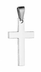 Ανδρικός σταυρός ατσάλι 316L ασημί Art01266