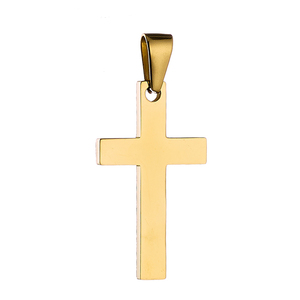 Ανδρικός σταυρός ατσάλι 316L χρυσό Art01266