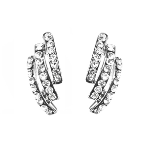 Earrings with clip in silver color bode 01600