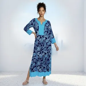 BODE caftan in blue Platinum 0166