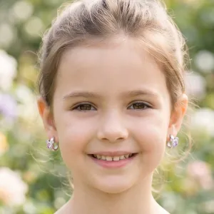 Children's earrings hypoallergenic rings silver 925