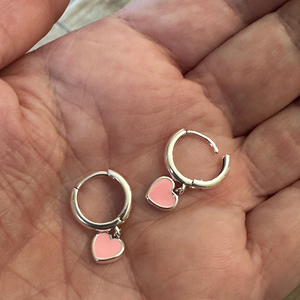 Children's earrings hypoallergenic rings silver 925