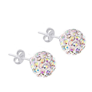Women's earrings steel 316L iridescent