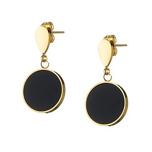 Women's earrings steel 316L gold