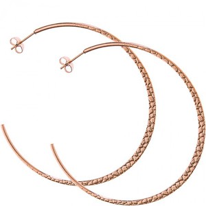  Women's earrings steel 316L rings 6cm rose-gold