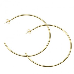  Women's earrings steel rings 5 cm gold