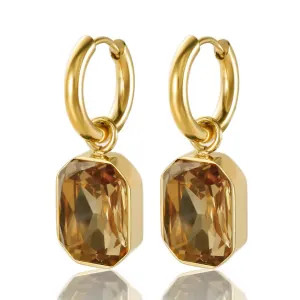 Women's earrings steel 316L gold