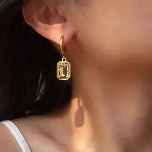 Women's earrings steel 316L gold