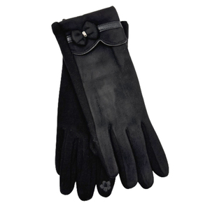 Γυναικεία γάντια Verde 02-0474 μαύρο