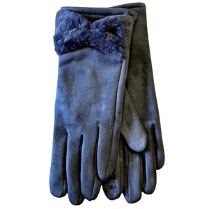 Γυναικεία γάντια Verde 02-494 μπλε