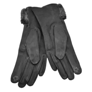 Γυναικεία γάντια Verde  02-0494 μαύρο 