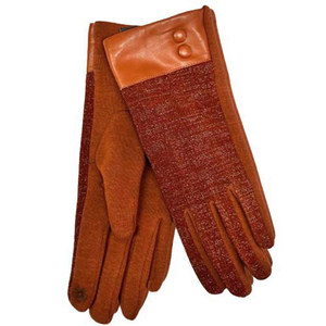 Γυναικεία γάντια πλεκτά Verde One Size 02-0496  Rust 