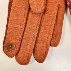 Γυναικεία γάντια πλεκτά Verde One Size 02-0496  Rust 