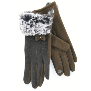 Gloves for women Verde 02-497 green 