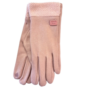 Γυναικεία γάντια Verde  02-0634 σκούρο ροζ