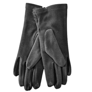 Γυναικεία γάντια Verde  02-0634 μαύρο