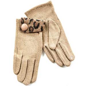 Γυναικεία γάντια Verde  02-579 μπεζ
