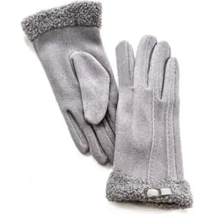 Γυναικεία γάντια Verde  02-585 ανοιχτό γκρι