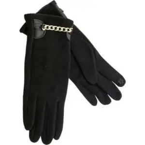 Γυναικεία γάντια Verde  02-593 μαύρο