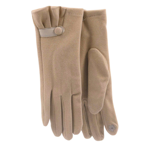 Gloves for women Verde 02-594 beige