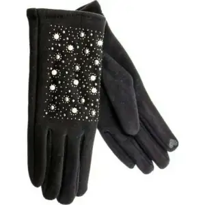 Γυναικεία γάντια Verde  02-609 μαύρο