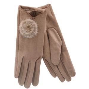 Gloves for women Verde 02-612 taupe