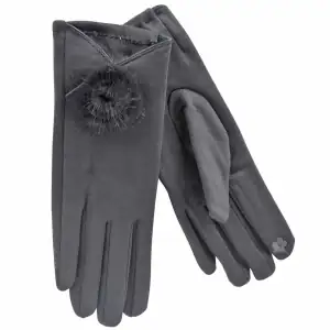 Γυναικεία γάντια Verde  02-612 γκρι