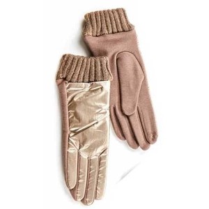 Γυναικεία γάντια Verde  02-615 χρυσό