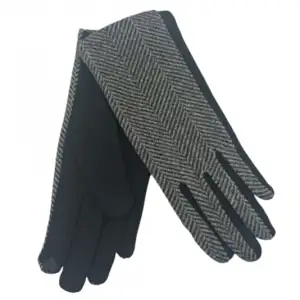 Γυναικεία γάντια Verde  02-0633 μαύρο