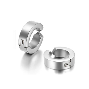 Unisex steel rings 316 without hole silver