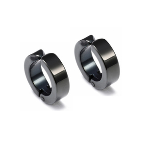 Unisex steel rings 316 without hole black
