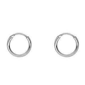 Unisex σκουλαρίκια κρικάκια ζευγάρι 8mm ασήμι 925 σε ασημί Art00376