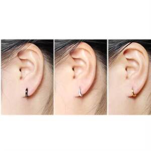 Σκουλαρίκια κρικάκια 10mm ατσάλι 316L μαύρο/ασημί/χρυσό bode 02079