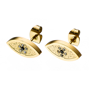  Γυναικεία σκουλαρίκια ατσάλι 316L χρυσό Art 02129