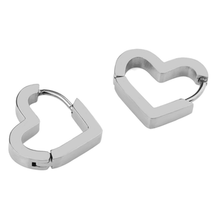 Women's earrings steel 316L rings silver 